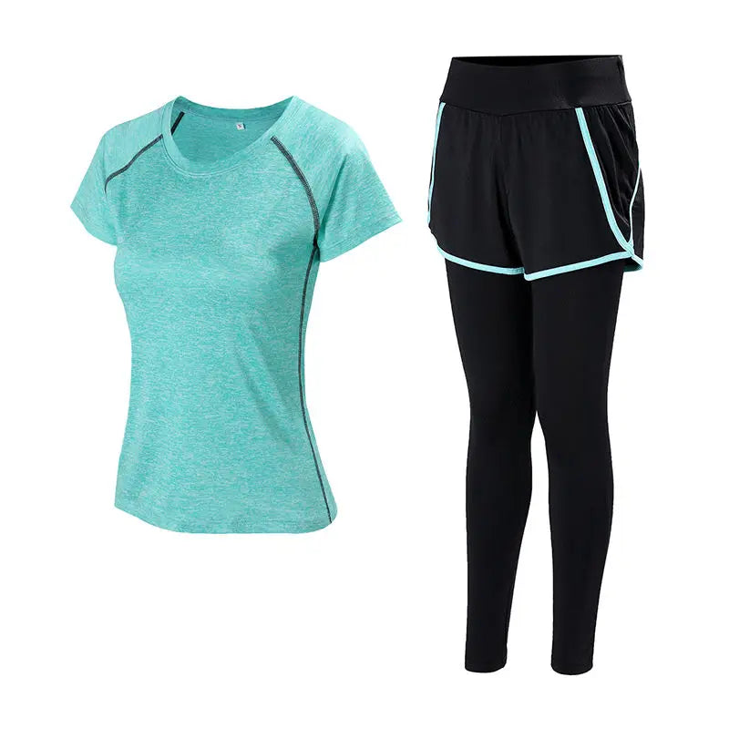 Sports 5pcs Running Set Women Sports Suit Yoga Tights Quick Dry Jogging Sportswear Workout Gym Fitness Running Tracksuit Clothes