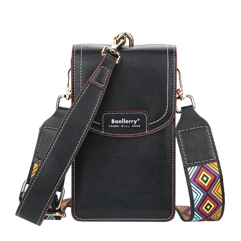 Fashion Women Mini Shoulder Bags Small Crossbody Messenger Bag Wrist Band Design Quality Phone Purse Ladies Multi Card Holder