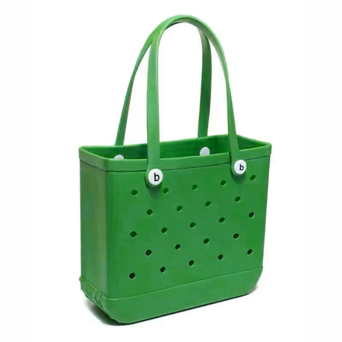 M/L/XL Beach Bag Fashion EVA Waterproof Rubber Picnic Storage Basket Travel Shopping Handbag Women Shoulder Solid Color Tote Bag