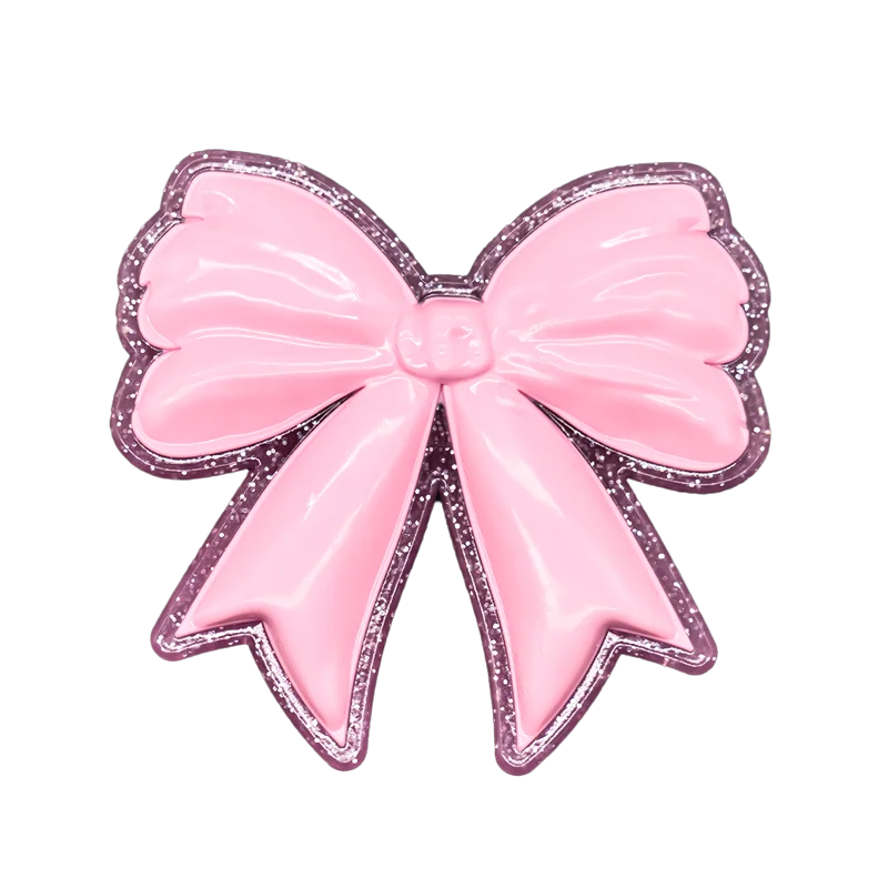 1/7PCS Pink Heart Bow Bag Charm Decoration,Summer Casual Style Handbag Accessories,Pink Flower Fiddle  Hat Charms for Bags