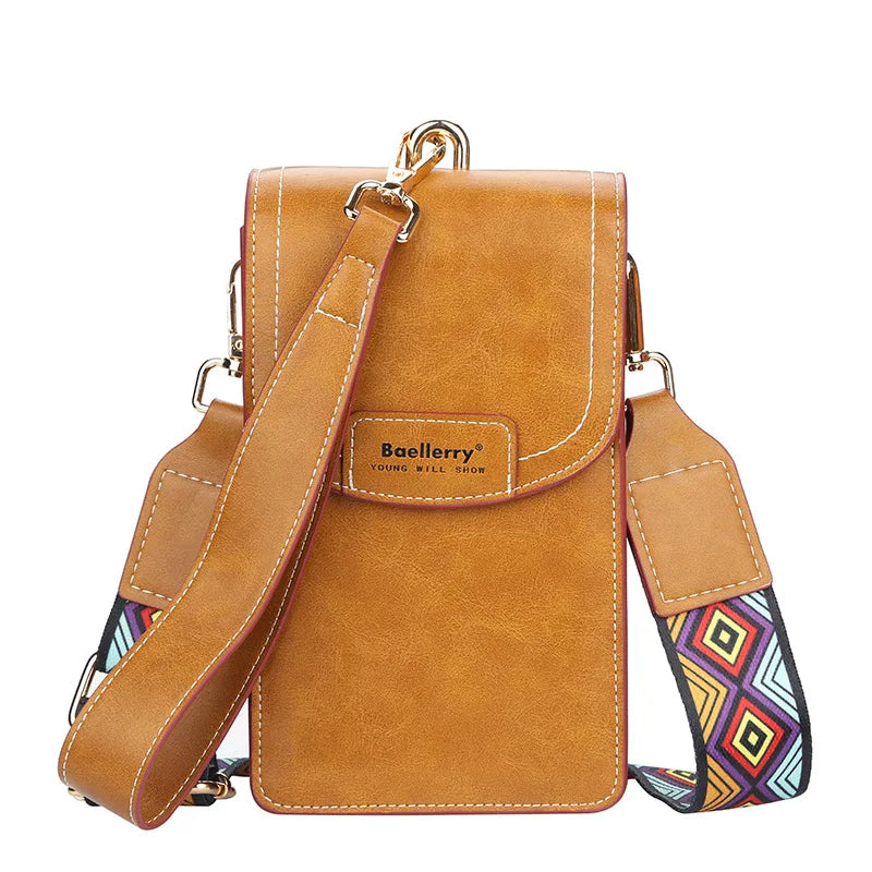 Fashion Women Mini Shoulder Bags Small Crossbody Messenger Bag Wrist Band Design Quality Phone Purse Ladies Multi Card Holder