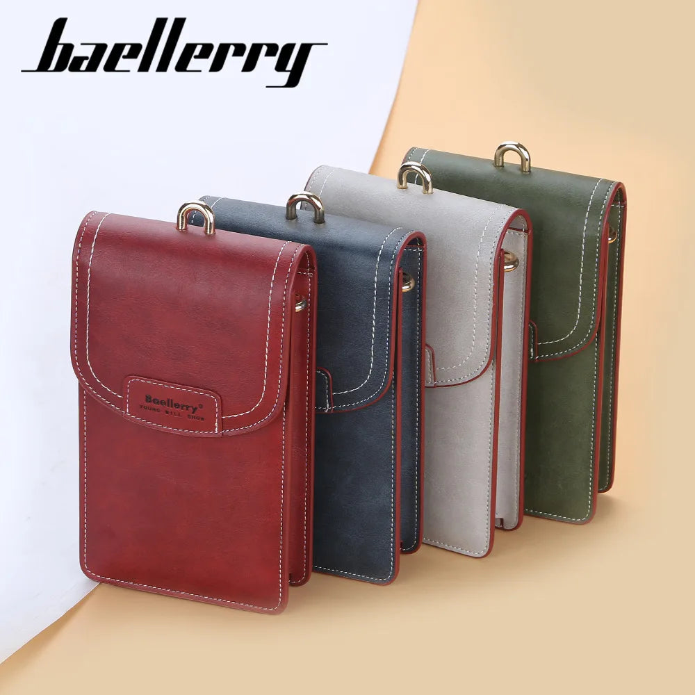 Fashion Women Mini Shoulder Bags Small Crossbody Messenger Bag Wrist Band Design Quality Phone Purse Ladies Multi Card Holder