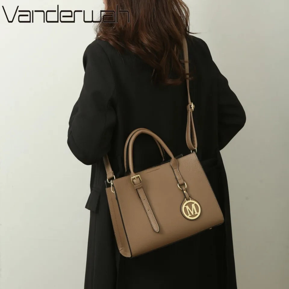3 Piece Or 1 Set Casual Tote Vintage Ladies Hand Bag PU Leather Luxury Handbags Women Designer Bags for Women Sac A Main Femme