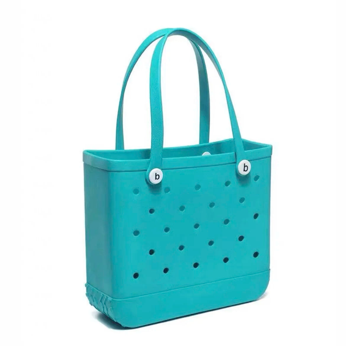 M/L/XL Beach Bag Fashion EVA Waterproof Rubber Picnic Storage Basket Travel Shopping Handbag Women Shoulder Solid Color Tote Bag