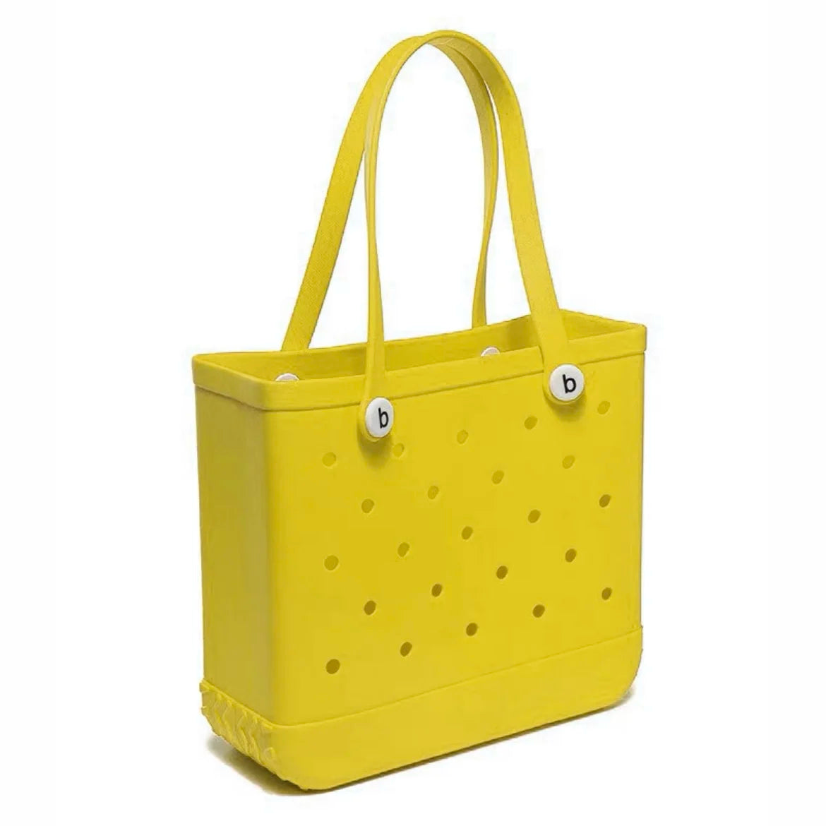 M/L/XL Beach Bag Fashion EVA Waterproof Rubber Picnic Storage Basket Travel Shopping Handbag Women Shoulder Solid Color Tote Bag