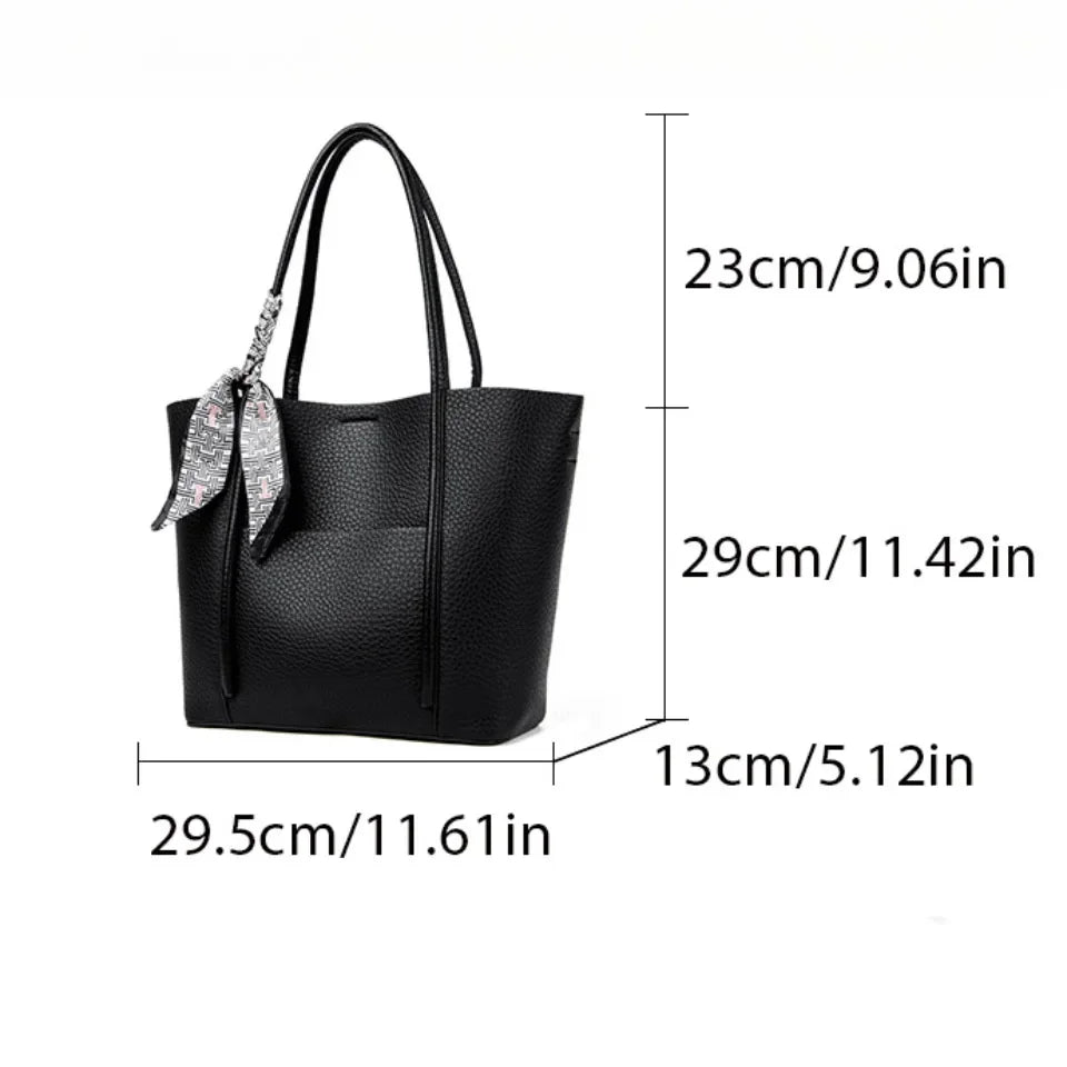 Genuine Soft Leather Tote Bag Women's Large Capacity Carrying Bags Designer Handbag Vintage Shoulder Bag Brand Commuting Bags