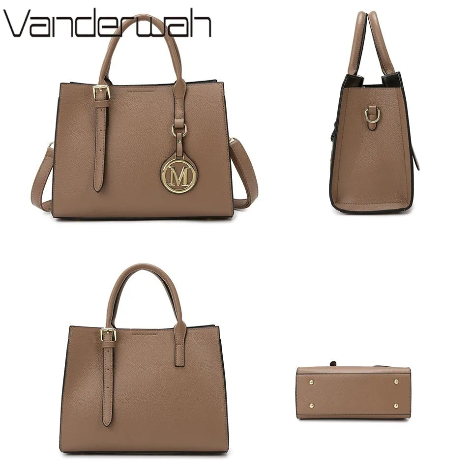 3 Piece Or 1 Set Casual Tote Vintage Ladies Hand Bag PU Leather Luxury Handbags Women Designer Bags for Women Sac A Main Femme