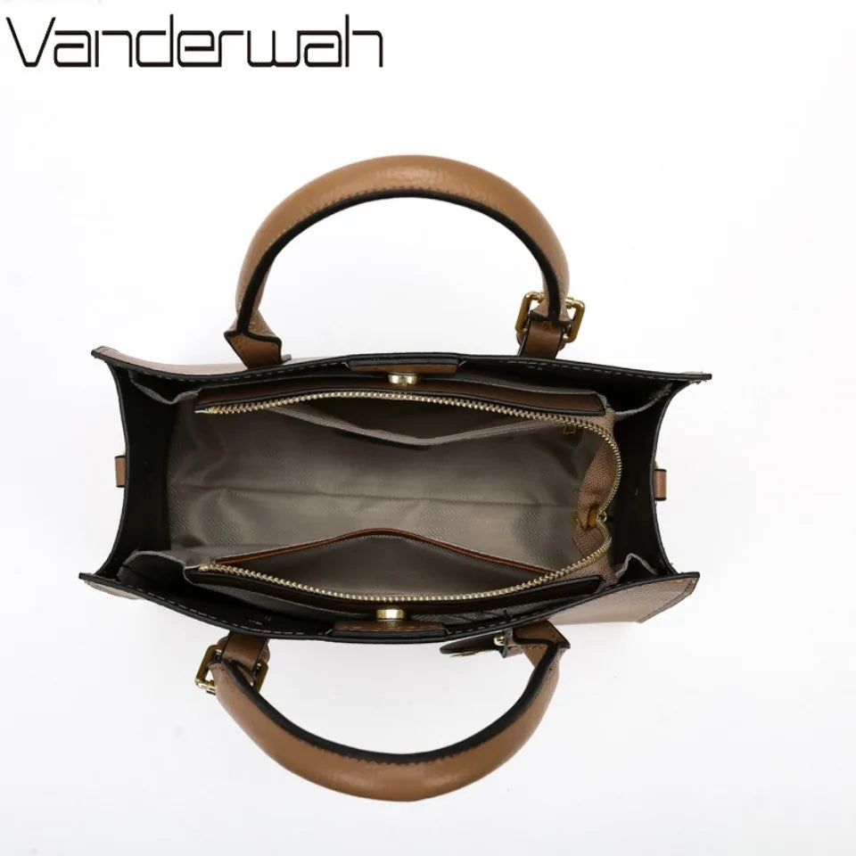 3 Piece Or 1 Set Casual Tote Vintage Ladies Hand Bag PU Leather Luxury Handbags Women Designer Bags for Women Sac A Main Femme