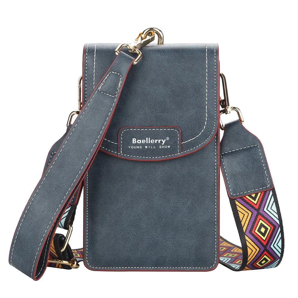 Fashion Women Mini Shoulder Bags Small Crossbody Messenger Bag Wrist Band Design Quality Phone Purse Ladies Multi Card Holder
